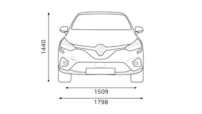 Clio R.S. Line E-Tech Hybrid - dimensions