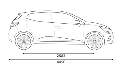 Clio R.S. Line E-Tech Hybrid - dimensions