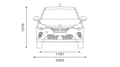 Captur R.S. Line E-Tech Hybrid - dimensions