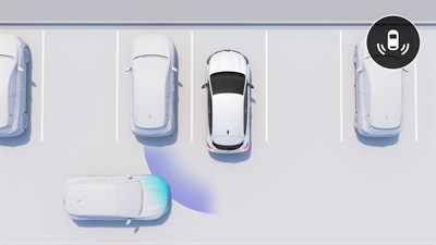 parking exit warning in reverse - adas - Renault Clio E-Tech full hybrid